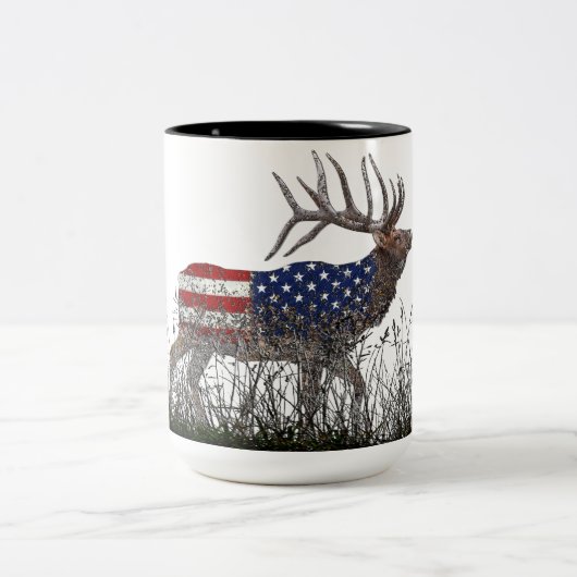 Sacred North American Elk Tweekleurige Koffiemok (Center)