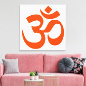 Sacred Om Symbol Canvas Afdruk (Insitu (Woonkamer))