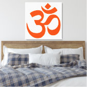 Sacred Om Symbol Canvas Afdruk (Insitu (Slaapkamer))