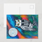 Sacred Owl Briefkaart (Voorkant / Achterkant)