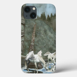 Sacred Pegasi Drink de Fantasy Art iPhone 13 Hoesje