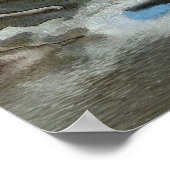 Sacred Pegasi, River and Totem Poles Fantasy Art Poster (Hoek)