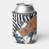 Sacred Rhino Can Cooler – African Wildlife Art   (Blikje Achterkant)