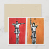 SACRED RHYTHMIC I,II DANCE MOVEMENTS POST CARD BRIEFKAART (Voorkant / Achterkant)
