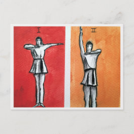 SACRED RHYTHMIC I,II DANCE MOVEMENTS POST CARD BRIEFKAART