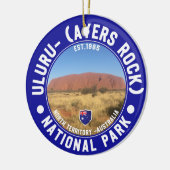 Sacred Rock of Australia – Uluru National Park Keramisch Ornament (Links)