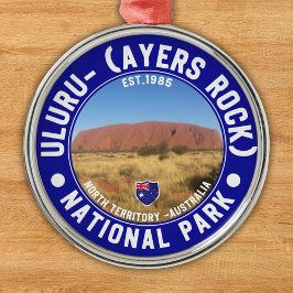 Sacred Rock of Australia – Uluru National Park Metalen Ornament