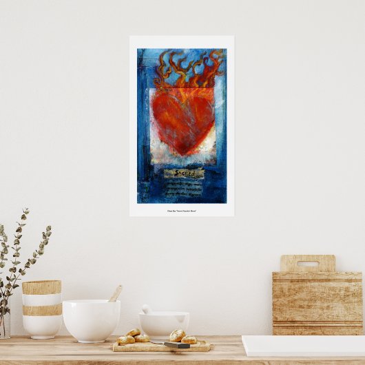 Sacred Sanskrit Heart Poster (Keuken)