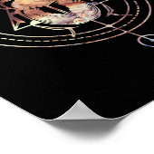 Sacred Scarab Egyptian Occult Geometry Poster (Hoek)