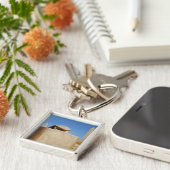 Sacred scarab standbeeld in de tempel van Amun Sleutelhanger (Zijkant)