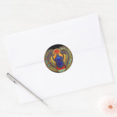 Sacred Scarab van het oude Egypte Ronde Sticker (Envelop)