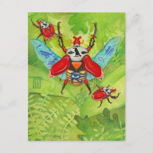 Sacred Scarabs Briefkaart (Voorkant)
