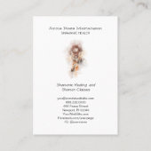 *~* Sacred Shamanic Dream Catcher Shaman Tribal Visitekaartje (Achterkant)