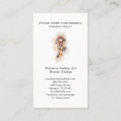 *~* Sacred Shamanic Dream Catcher - Tribal Shaman Visitekaartje (Achterkant)