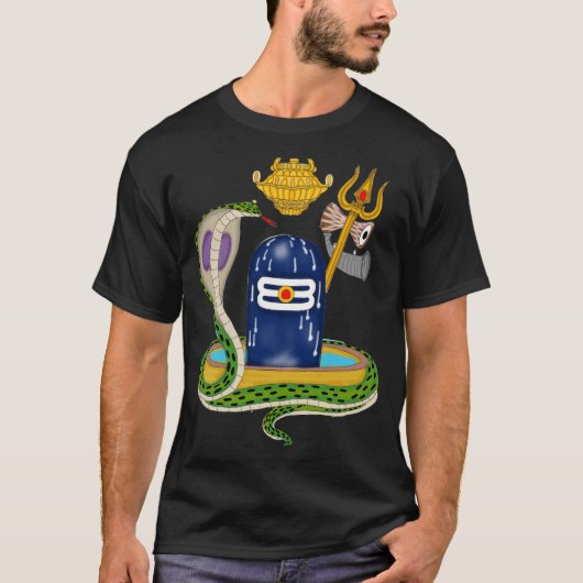 Sacred Shivlingam – Divine Mahadev Spiritual T-Shi T-shirt (Voorkant)
