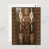 SACRED SHROUD OF TURIN BRIEFKAART (Voorkant / Achterkant)
