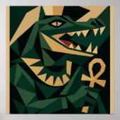 Sacred Sobek Divine Crocodile God Poster (Voorkant)