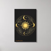 Sacred Solis Mandala Kunstcanvas Canvas Afdruk (Voorkant)