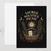 Sacred Solstice Picnic Litha Postcard Kaart (Voorkant / Achterkant)
