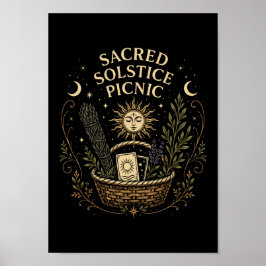Sacred Solstice Picnic Litha  Poster