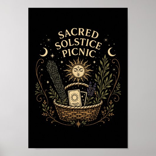Sacred Solstice Picnic Litha  Poster (Voorkant)