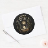 Sacred Solstice Picnic Litha  Ronde Sticker (Envelop)
