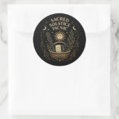 Sacred Solstice Picnic Litha  Ronde Sticker (Tas)