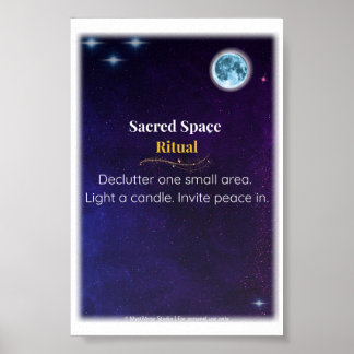 Sacred Space Ritual – Verticaal Poster (4x6)