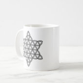 Sacred Star - Star of Life, 02/3D/Black. Koffiemok (Voorkant links)