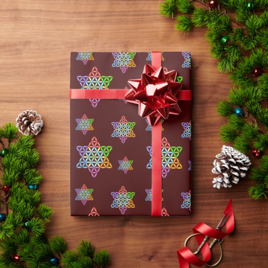 Sacred Star - Star of Life, 02/3D-CF. Cadeaupapier (Feestdagen Geschenken)