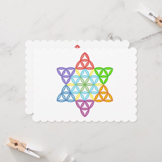 Sacred Star - Star of Life, 02/3D-CF. Kaart (Voorkant / Achterkant in situ)