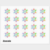 Sacred Star - Star of Life, 02/3D-CF. Ronde Sticker (Vel)