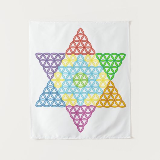 Sacred Star - Star of Life, 04/3D-CF. Wandkleed (Voorkant)