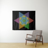 Sacred Star - Star of Life, 04/3D-CF. Wandkleed (In Situ (horizontaal))