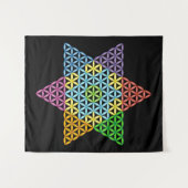 Sacred Star - Star of Life, 04/3D-CF. Wandkleed (Voorkant (horizontaal))