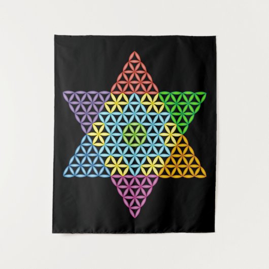 Sacred Star - Star of Life, 04/3D-CF. Wandkleed (Voorkant)