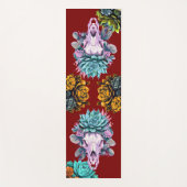 Sacred Stillness-Succulents and Skulls Yogamat (Voorkant)