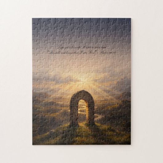 Sacred Stone Arch Sunset Jigsaw Puzzle Legpuzzel (Verticaal)