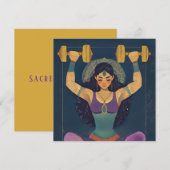Sacred Strength Goddess Encouragement Card Feestdagenkaart (Voorkant / Achterkant)