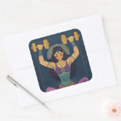 Sacred Strength Goddess Weightlifting Sticker (Envelop)
