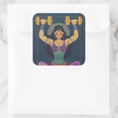 Sacred Strength Goddess Weightlifting Sticker (Tas)