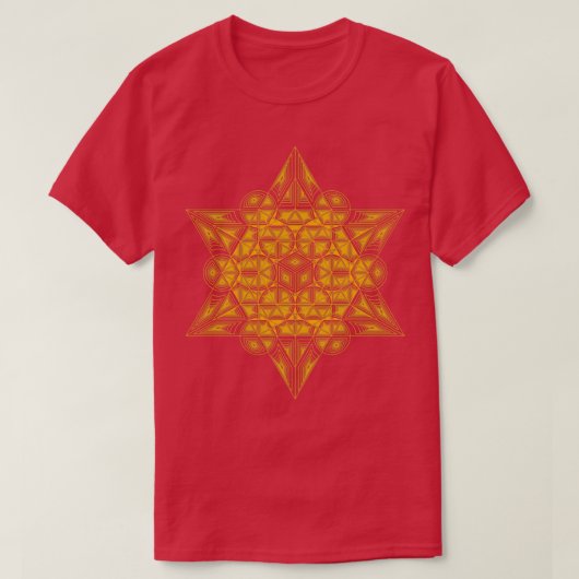Sacred Supercube Yellow T-shirt (Design voorkant)
