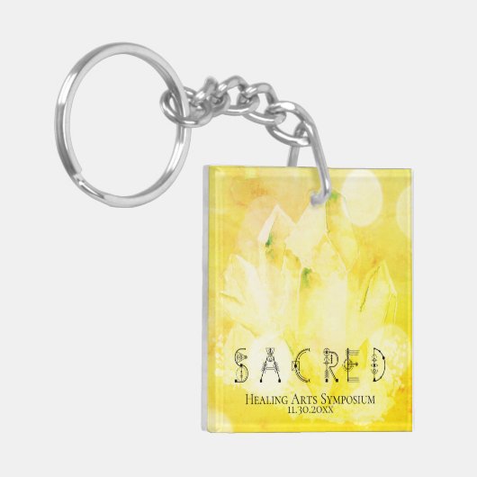 *~* "SACRED" SWAG Crystals Events Weddings Sleutelhanger (Voorkant Links)