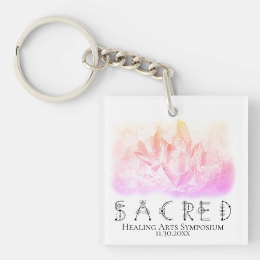 *~* "SACRED" SWAG Crystals Events Weddings Sleutelhanger (Voorkant)
