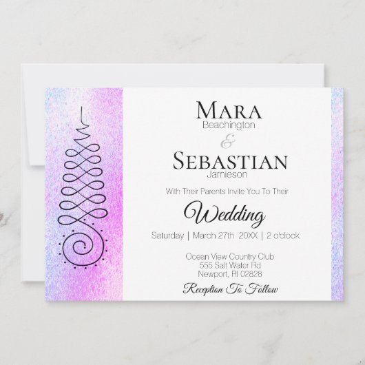 *~* Sacred Symbool Spiritueel pastel bruiloft Kaart (Voorkant)