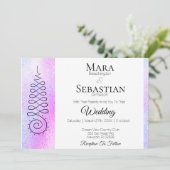 *~* Sacred Symbool Spiritueel pastel bruiloft Kaart (Staand voorkant)