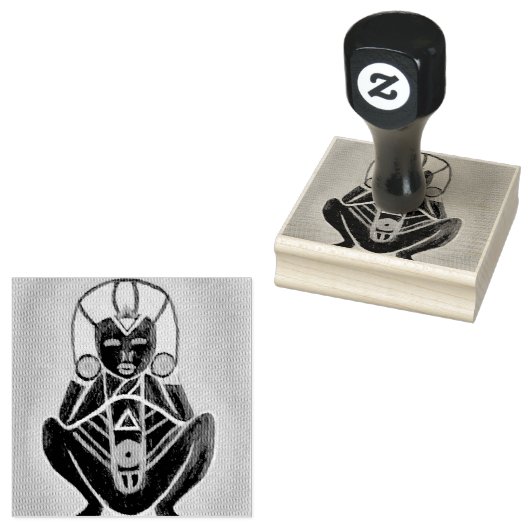 Sacred Taíno Atabey Rubberstempel (Gestempeld)