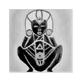 Sacred Taíno Atabey Rubberstempel (Afrduk)