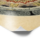 Sacred Tetragrammaton Mandala Foto Afdruk (Hoek)