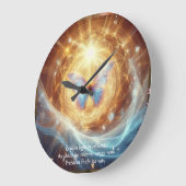Sacred Transformation - Luminous Butterfly Clock Grote Klok (Hoek)